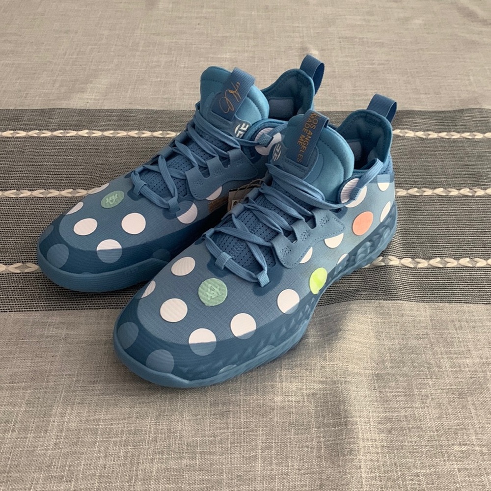 adidas Blue Polka Dot Men's Athletic Shoes